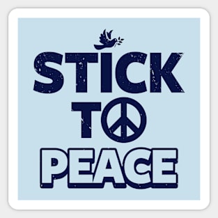 Peace Anti-War Funny Original Dove Peace Sign Slogan Sticker